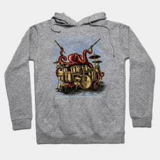 Octopus playing drums musician Hoodie